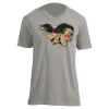 Unisex V Neck Poly-Rich Tee Thumbnail