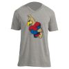 Unisex V Neck Poly-Rich Tee Thumbnail