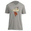 Unisex V Neck Poly-Rich Tee Thumbnail