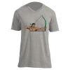 Unisex V Neck Poly-Rich Tee Thumbnail
