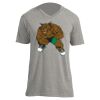 Unisex V Neck Poly-Rich Tee Thumbnail