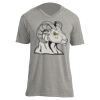 Unisex V Neck Poly-Rich Tee Thumbnail