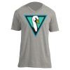 Unisex V Neck Poly-Rich Tee Thumbnail