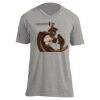 Unisex V Neck Poly-Rich Tee Thumbnail