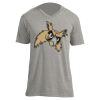 Unisex V Neck Poly-Rich Tee Thumbnail