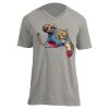 Unisex V Neck Poly-Rich Tee Thumbnail