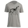 Unisex V Neck Poly-Rich Tee Thumbnail
