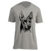 Unisex V Neck Poly-Rich Tee Thumbnail
