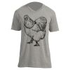 Unisex V Neck Poly-Rich Tee Thumbnail