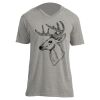 Unisex V Neck Poly-Rich Tee Thumbnail