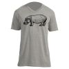 Unisex V Neck Poly-Rich Tee Thumbnail