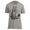 Unisex V Neck Poly-Rich Tee Thumbnail