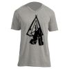 Unisex V Neck Poly-Rich Tee Thumbnail