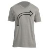 Unisex V Neck Poly-Rich Tee Thumbnail
