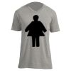 Unisex V Neck Poly-Rich Tee Thumbnail