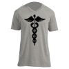 Unisex V Neck Poly-Rich Tee Thumbnail