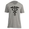 Unisex V Neck Poly-Rich Tee Thumbnail