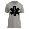 Unisex V Neck Poly-Rich Tee Thumbnail