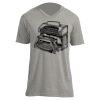 Unisex V Neck Poly-Rich Tee Thumbnail