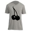 Unisex V Neck Poly-Rich Tee Thumbnail