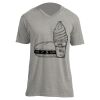 Unisex V Neck Poly-Rich Tee Thumbnail
