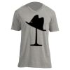 Unisex V Neck Poly-Rich Tee Thumbnail