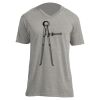 Unisex V Neck Poly-Rich Tee Thumbnail