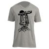 Unisex V Neck Poly-Rich Tee Thumbnail