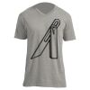 Unisex V Neck Poly-Rich Tee Thumbnail