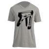 Unisex V Neck Poly-Rich Tee Thumbnail