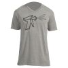 Unisex V Neck Poly-Rich Tee Thumbnail