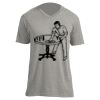 Unisex V Neck Poly-Rich Tee Thumbnail