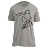 Unisex V Neck Poly-Rich Tee Thumbnail