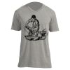 Unisex V Neck Poly-Rich Tee Thumbnail