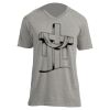Unisex V Neck Poly-Rich Tee Thumbnail