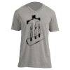 Unisex V Neck Poly-Rich Tee Thumbnail