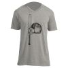 Unisex V Neck Poly-Rich Tee Thumbnail