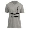Unisex V Neck Poly-Rich Tee Thumbnail