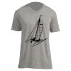 Unisex V Neck Poly-Rich Tee Thumbnail