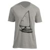 Unisex V Neck Poly-Rich Tee Thumbnail