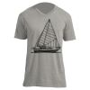 Unisex V Neck Poly-Rich Tee Thumbnail