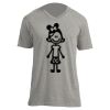 Unisex V Neck Poly-Rich Tee Thumbnail