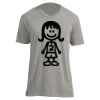 Unisex V Neck Poly-Rich Tee Thumbnail