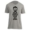 Unisex V Neck Poly-Rich Tee Thumbnail