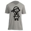 Unisex V Neck Poly-Rich Tee Thumbnail