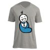 Unisex V Neck Poly-Rich Tee Thumbnail