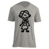 Unisex V Neck Poly-Rich Tee Thumbnail