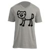 Unisex V Neck Poly-Rich Tee Thumbnail