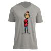 Unisex V Neck Poly-Rich Tee Thumbnail