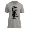 Unisex V Neck Poly-Rich Tee Thumbnail